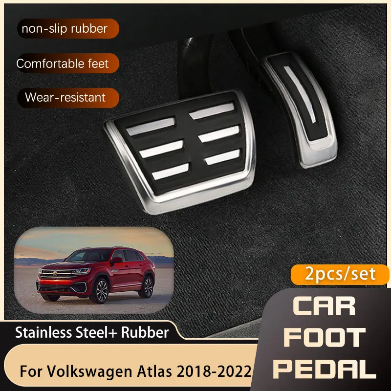 Car Foot Pedals for Volkswagen VW Atlas Teramont CA1 2018 2019 2020 2021 2022 Accelerator Brake 1005004280832280