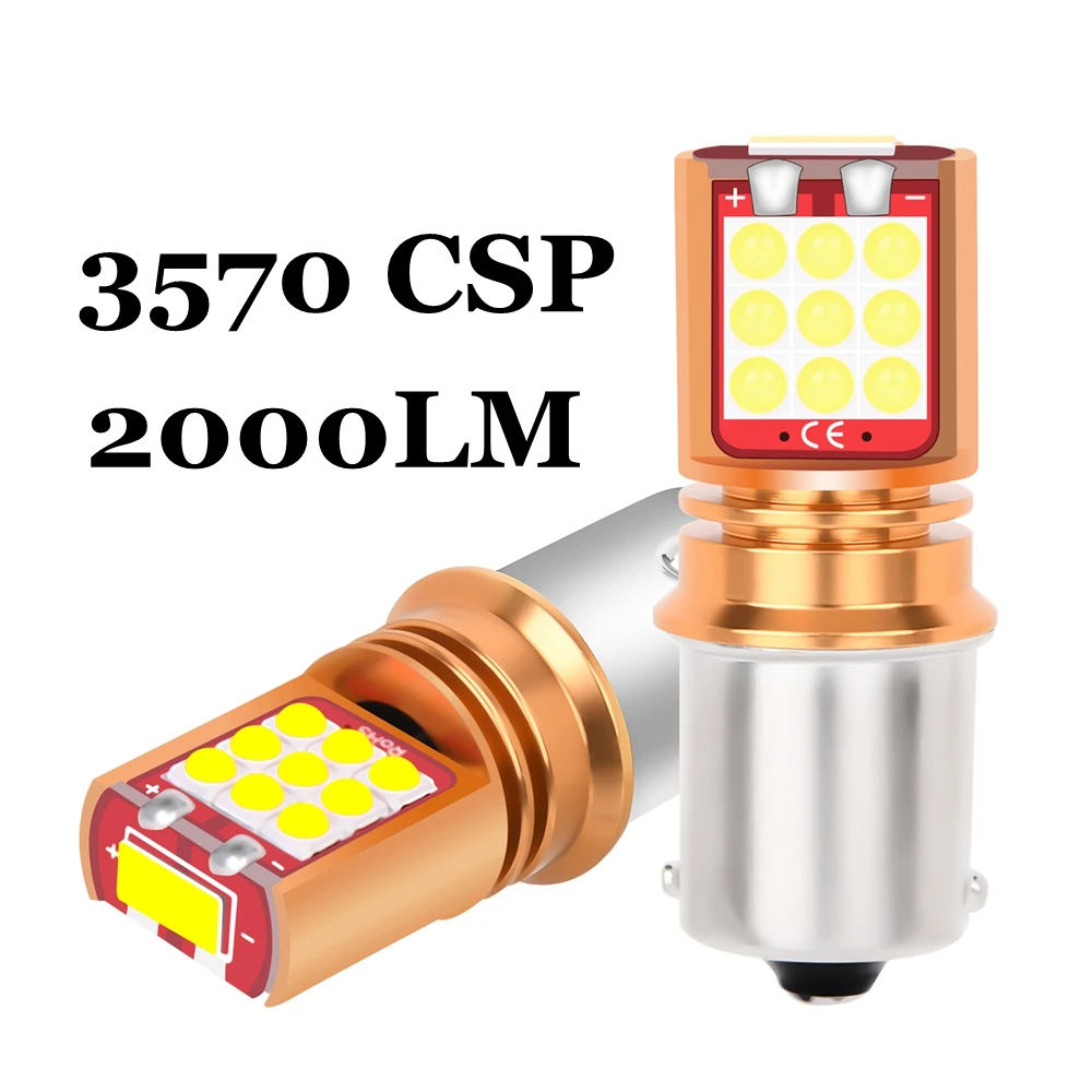 1157 LED Bulbs 1156 P21W BA15S P21/5W BAY15D Super Bright 3570 CSP 2000LM Car Tail Brake Lamp (2PCS) 1005005524116185