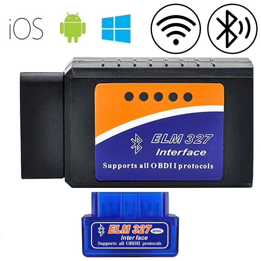 OBD2 Scanner ELM327 Car Diagnostic Detector Code Reader Tool V1.5 WIFI Bluetooth OBD 2 for Android 1005005665799986