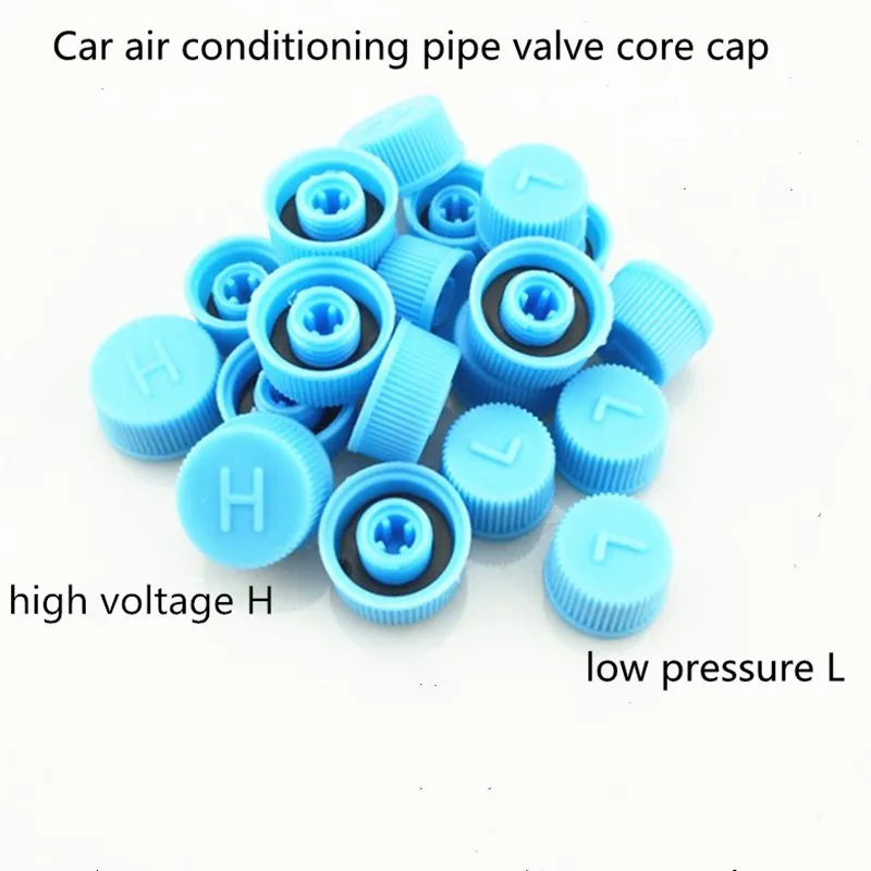 Car Air Conditioner Refrigerant Dust Cover Valve Core Caps High Low Side Port Cap Auto Pressure 1005005818720345