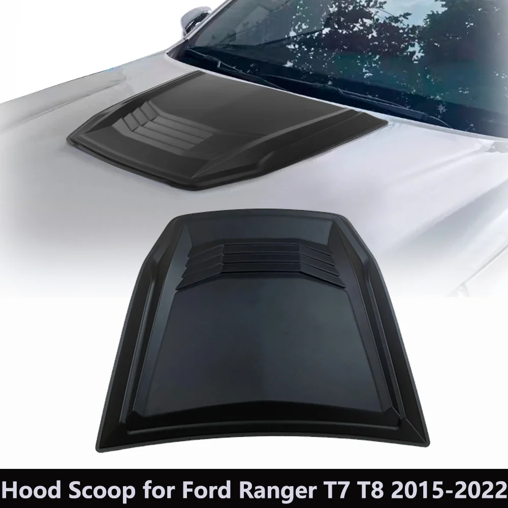 Front Bonnet Scoop Bug Shields Hood for Ford Ranger 2015-2022 T7 T8 Wildtrak Raptor Everest Auto 1005007077501047