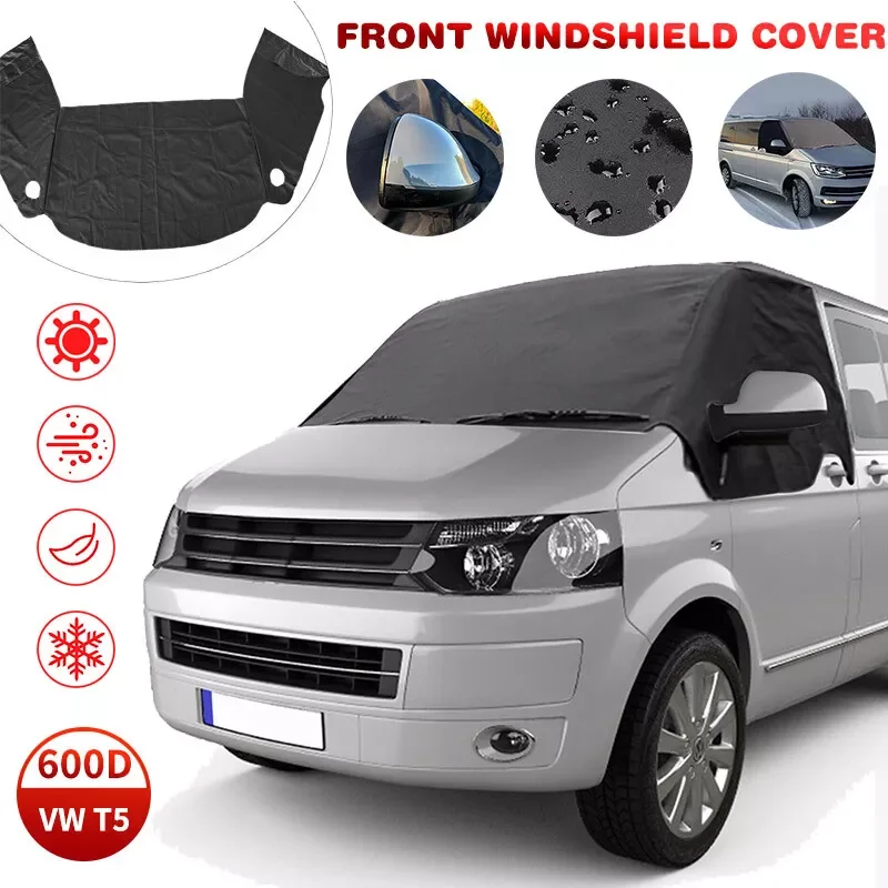 For VW T5 T6 Window Screen Cover Curtain Wrap Blind Camping Frost Car Windshield Visor Sun Shade 1005007197200577