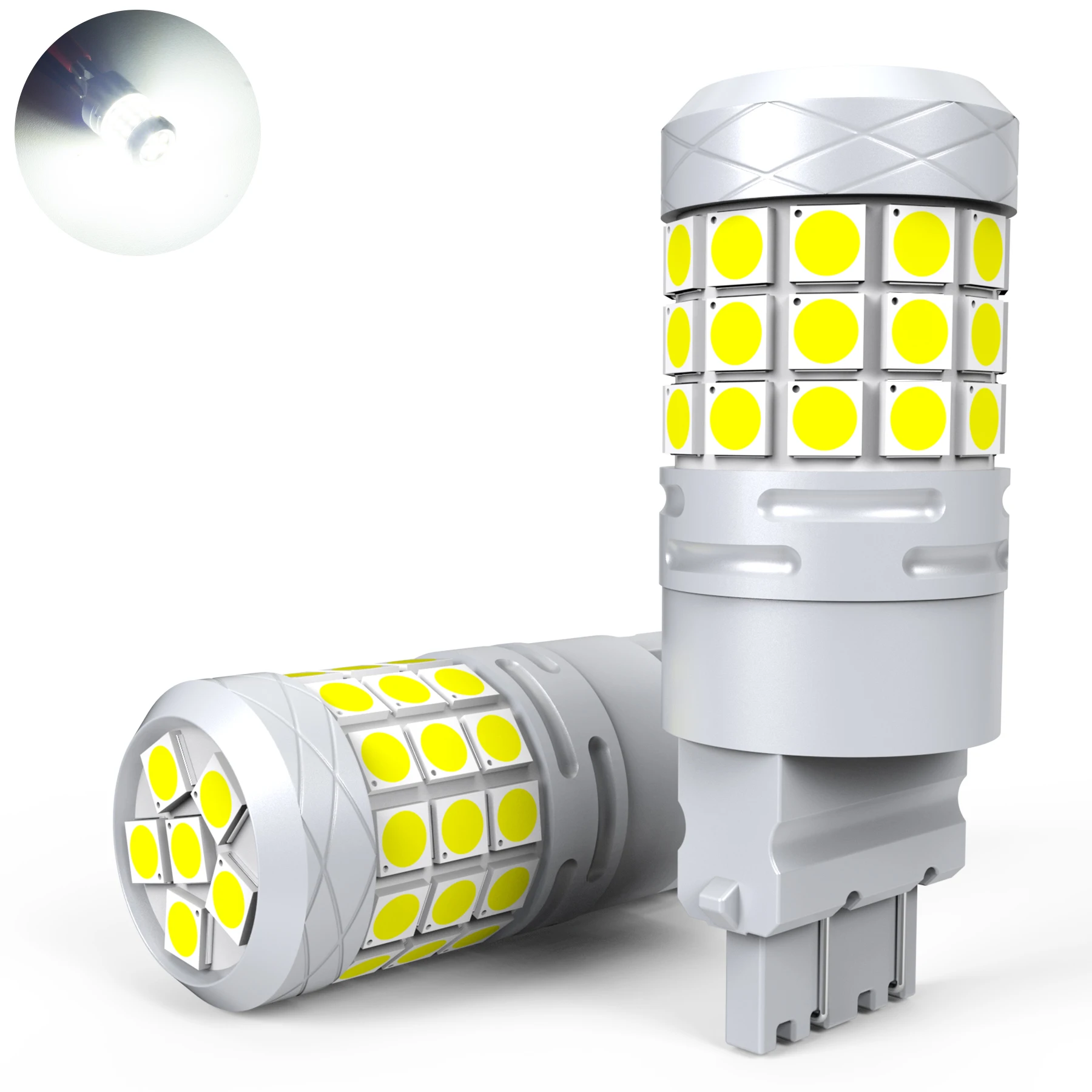 Canbus T25 LED 3157 3156 3057 3056 P27/7W Bulbs 42 3030 SMD Car Rear Brake Light Parking 12V (2Pcs) 1005007329350375