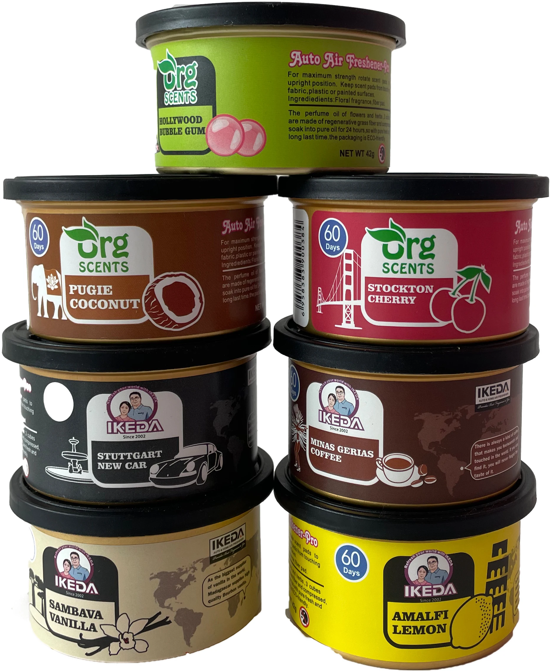 Car Air Fresheners: Lemon Scent, Organic Cans, Odor Eliminator Essential, Long-Lasting 1005007344965899