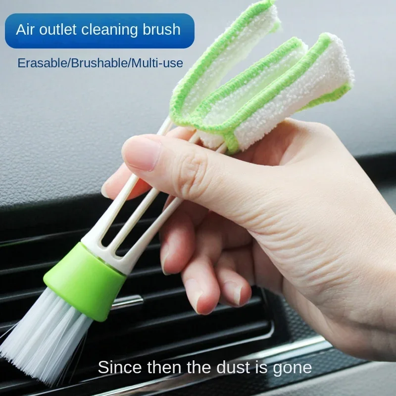 Car Air Conditioner Vent Brush Microfibre Grille Cleaner Auto Detailing Blinds Duster Cleaning 1005007442374646