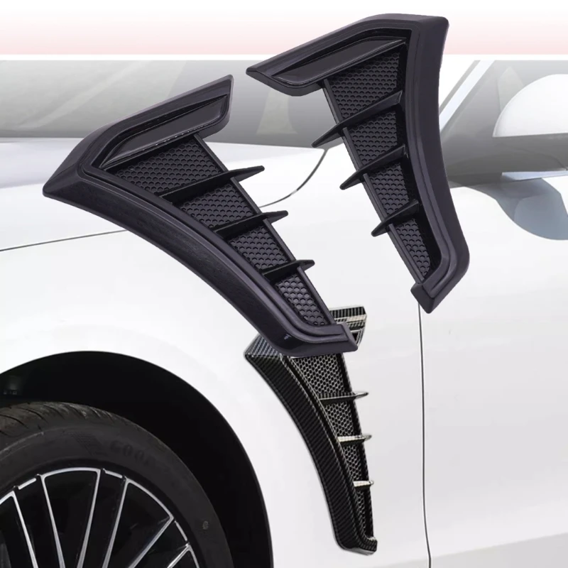 Car Universals Side Air Flows Wing Vents Cover Auto Body Moldings Trim Decorative Intakes Hole 1005007525768578