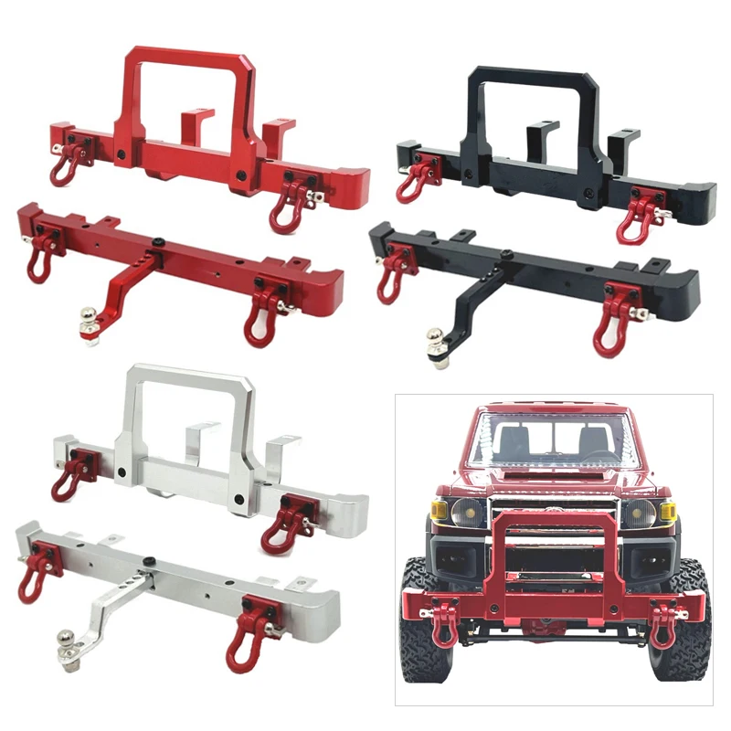 MN 82 Aluminum Alloy Front and Rear Bumper Bull Bars Guards for 1/12 MN82 LC79 Short Truck Upgrade 1005008108256409