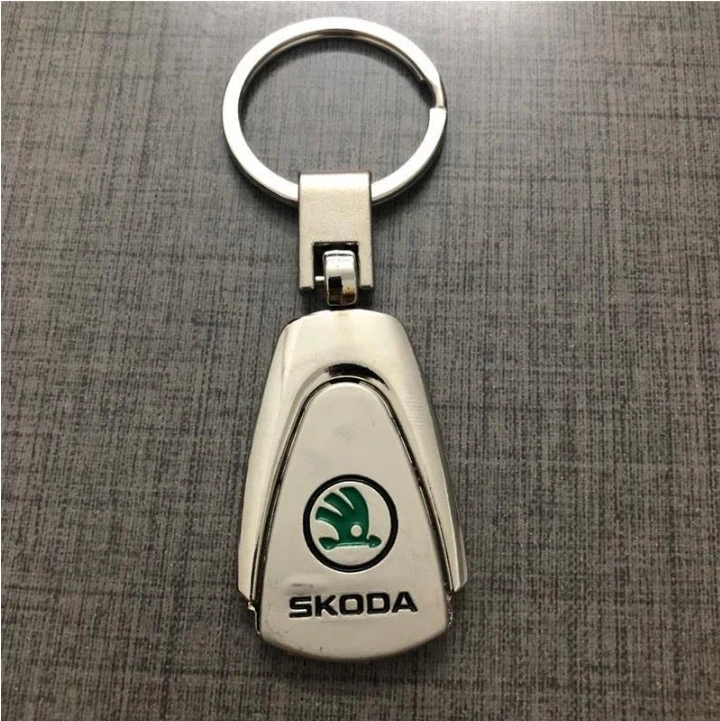 For Skoda Keychain Car Men Key Pendant Split Rings Card Keyring Auto Vehicle Chain Accessories 1005008511548122
