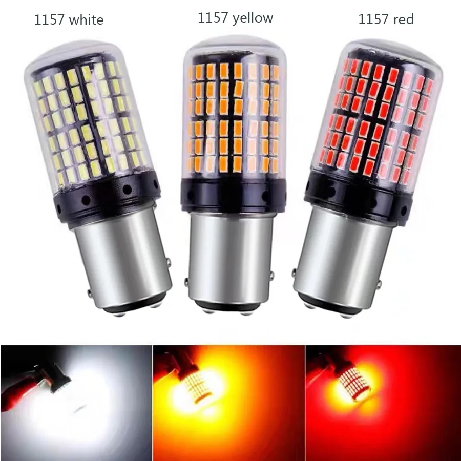 2x 1156/1157 144SMD BAU15S PY21W LED Turn Signal Tail Light Bulbs Canbus 12V 1005008683969668