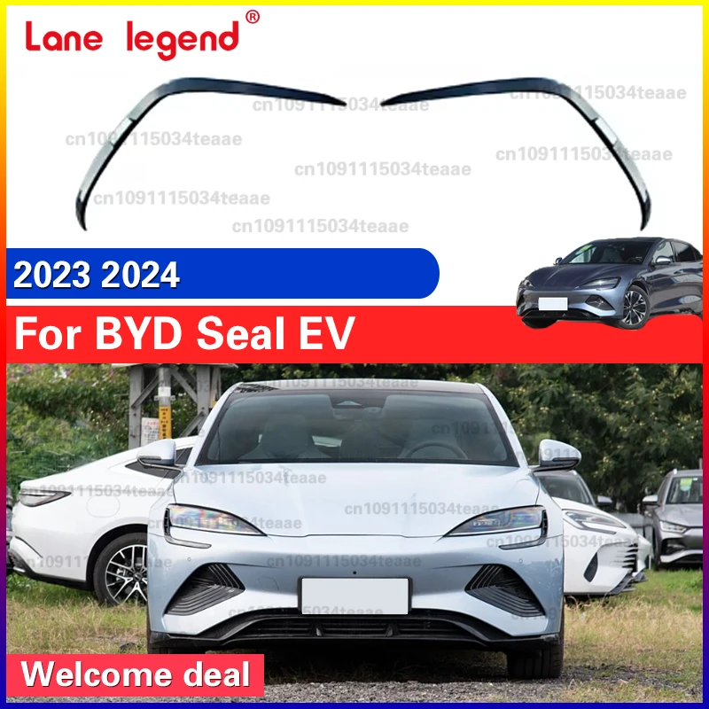 For BYD SEAL EV 2023 2024 Car Protective Cover Spoiler Decorative Strips Front Bumper Air Intakes 1005008762121499
