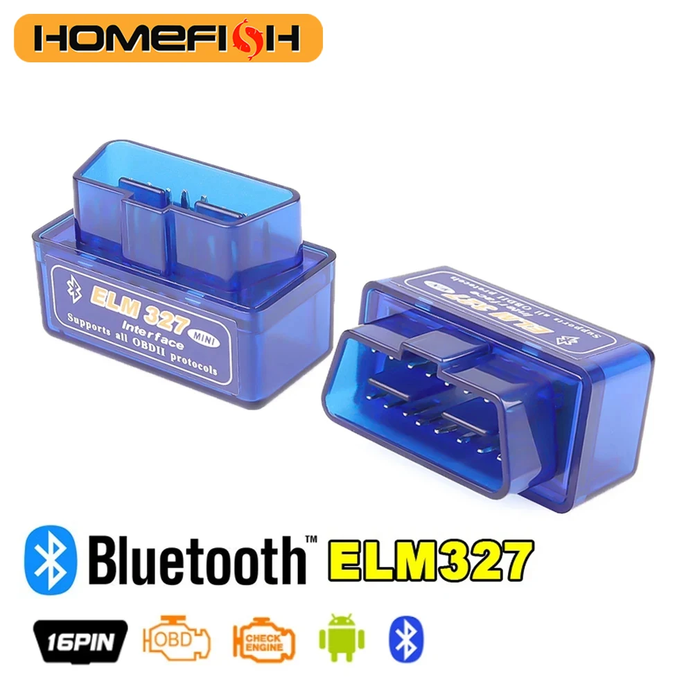 PIN Interface V2.1 ELM327 OBD2 Mini Code Reader Scan Tool Car Scanner for Android 1005009223353695