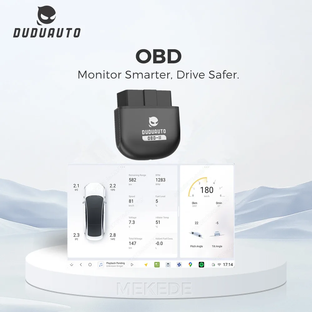 DUDUAUTO New Mini Bluetooth OBD2 Auto Car Diagnostic Scanner 5.1 for Android/Ios Tool OBDII OBD 2 1005009885081244