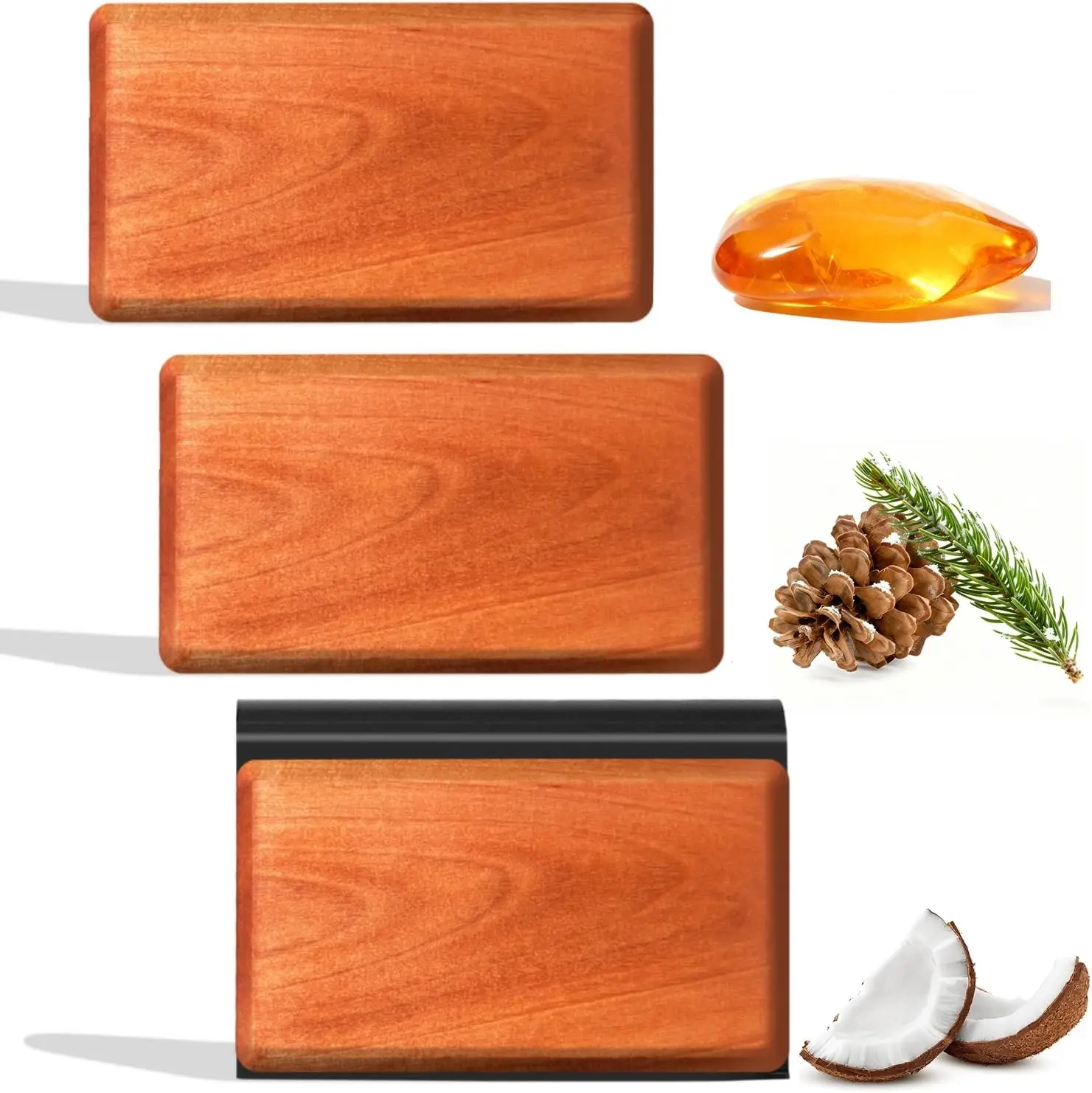 Car Air Freshener Starter Kit Wood Odor Eliminator Visor Clip Long-Lasting Variety 3 Refill 1005010375129871