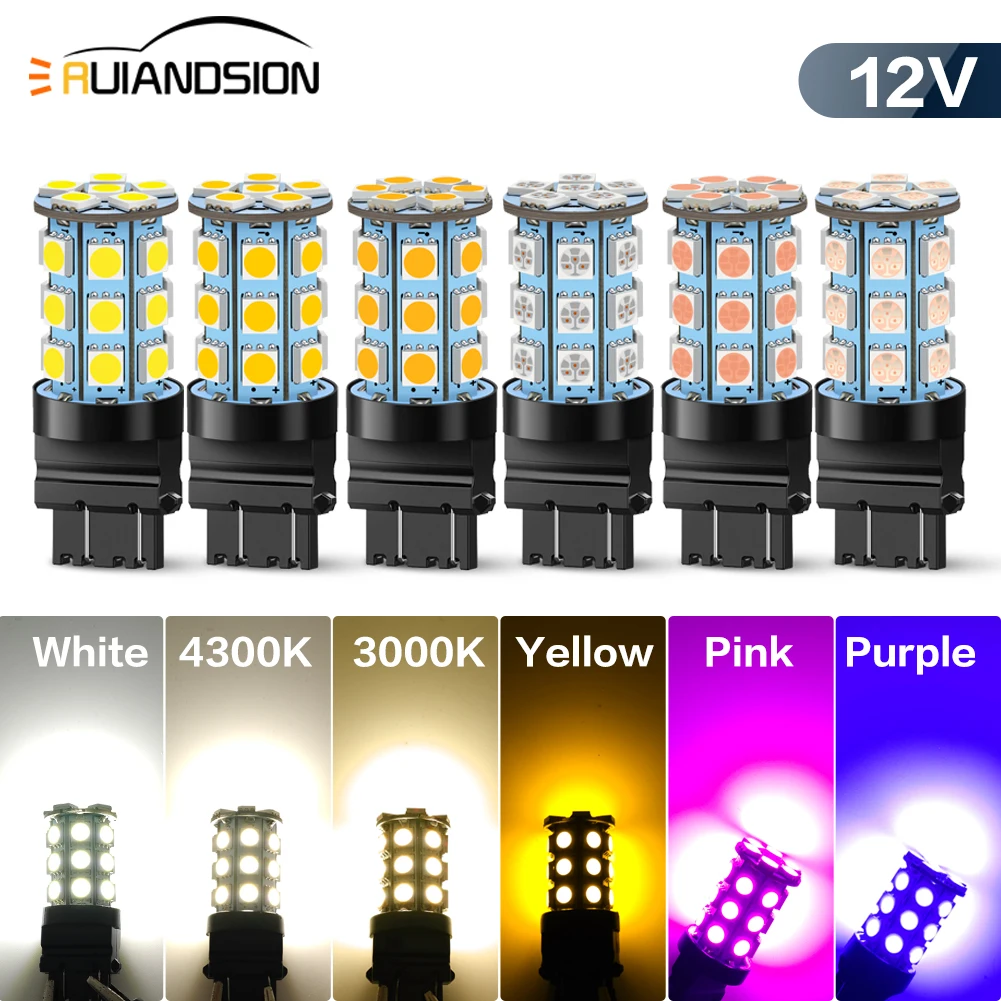 T20 3157 T25 LED Bulbs Lamp for Car Daytime Running Light Signal Reverse Parking 3000K 6000K 1005010444635374