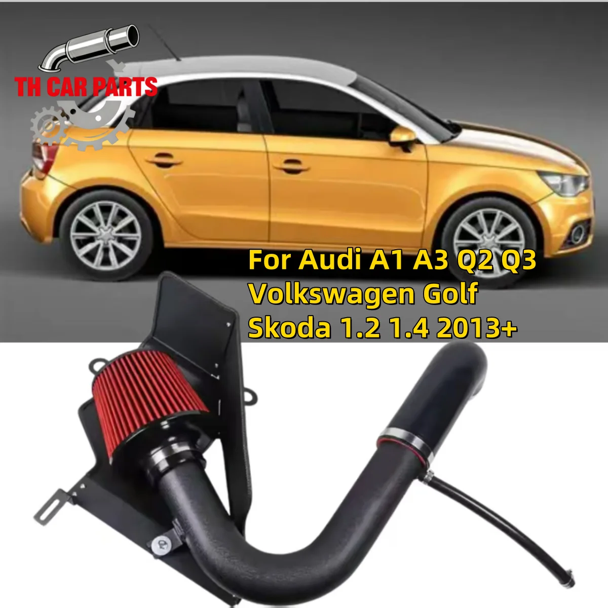 Cold Air Intake System Kit for Audi A1 A3 Q2 Q3 Volkswagen Golf Seat Skoda 1.2 1.4 2013 1005010456628495