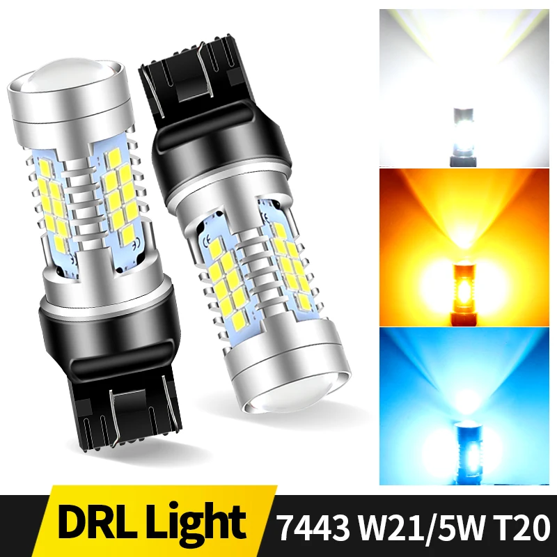 30-SMD T20 7440 W21W W21/5W 7443 LED Bulbs Super Bright Car Lights Brake Daytime Running Light (2pcs) 1005010519236194