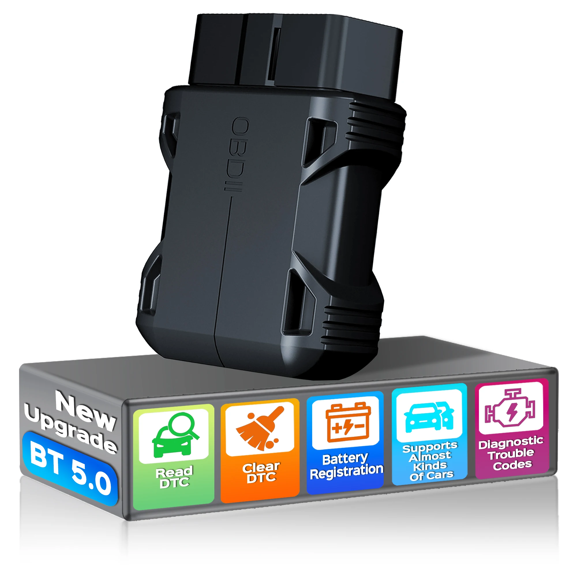 OBD2 Scanner Reader Bluetooth 5.0 Wireless Auto Diagnostic Scan Tool for Ios & Android Car Check 1005010728839919