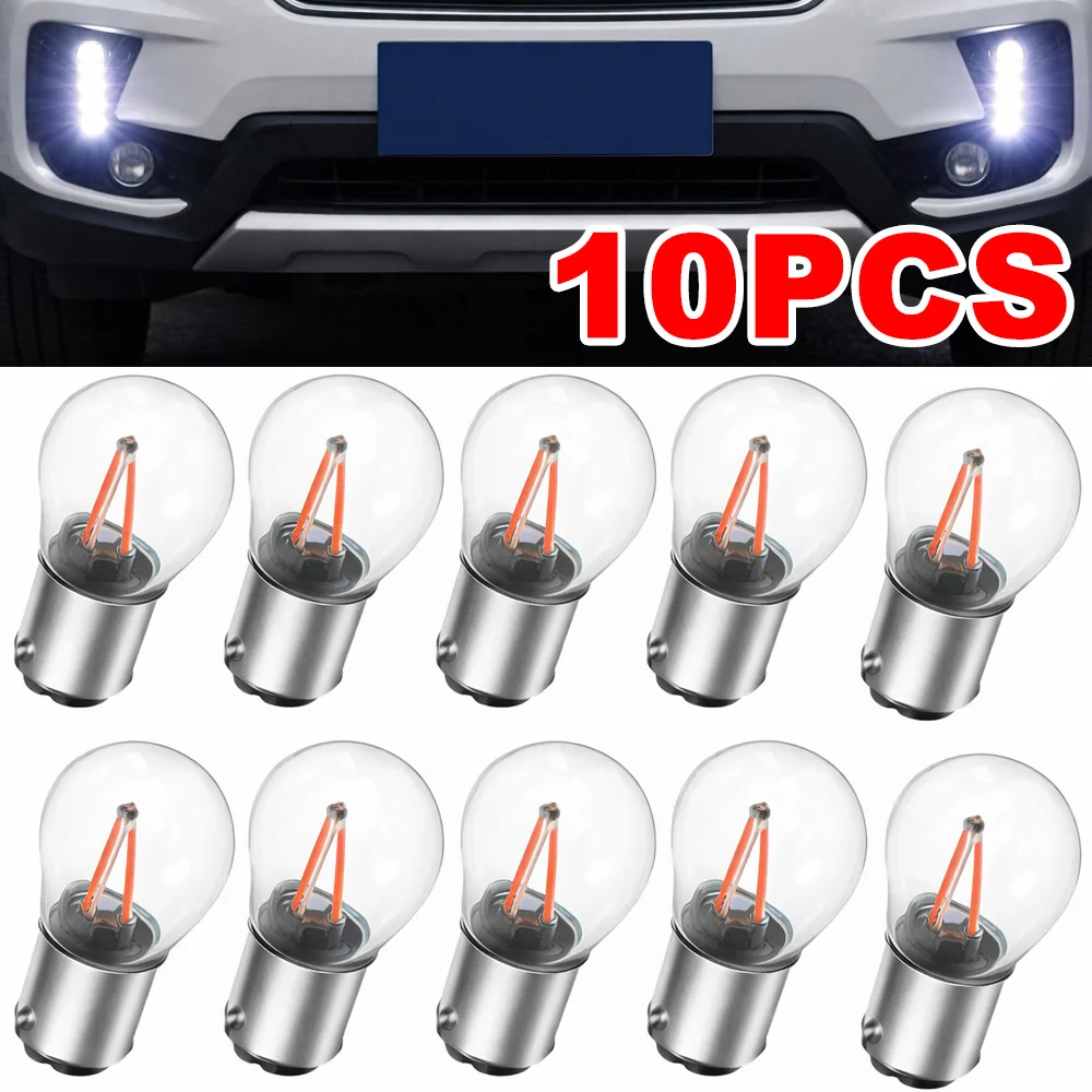 2/10PCS 1157 BAY15D Led P21/5w Car Bulbs Auto Light Source White 12v Supported Brake Lights Bulb 1005011835865822