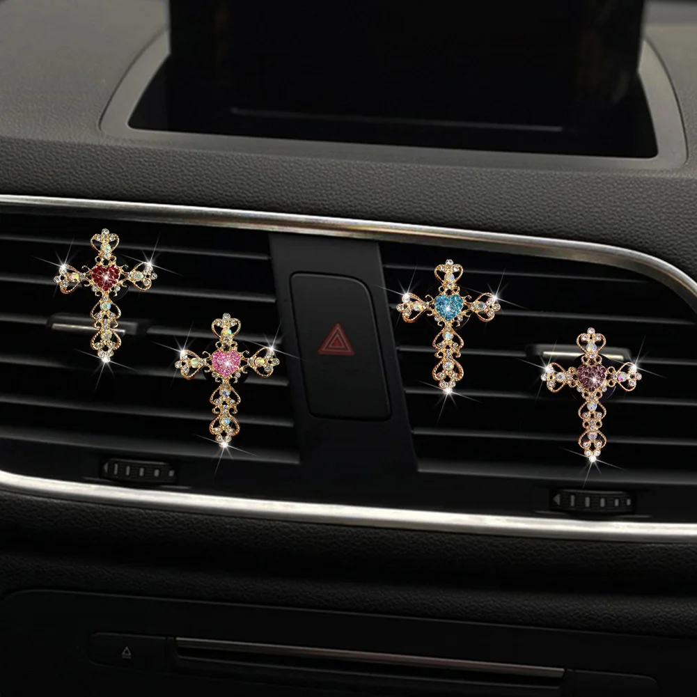 Car Air Freshener Perfume Women Rhinestones Bling Car Accessories Interior Woman Auto Decoration 1005012039376137