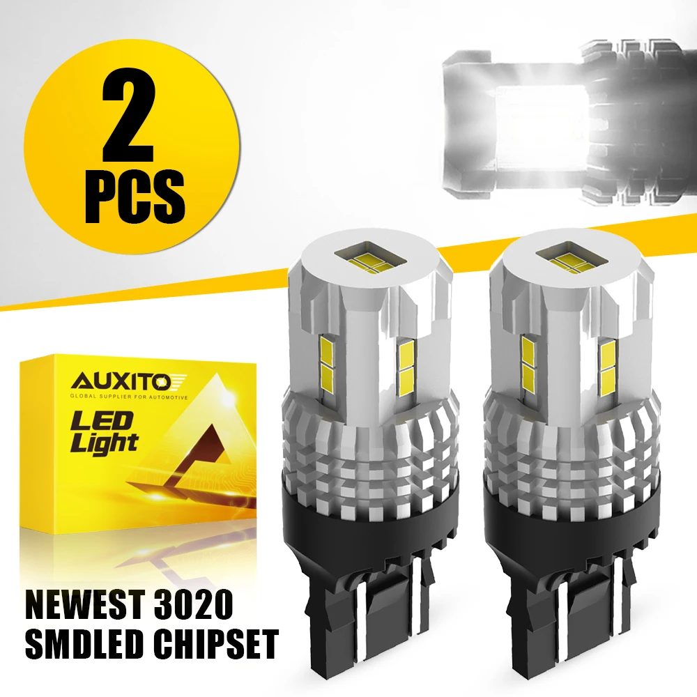 AUXITO 2Pcs T20 7443 W21/5W LED Super Bright Car Lights Bulbs 6000K White Red 7440 W21W Tail Lamp 1005012102473847