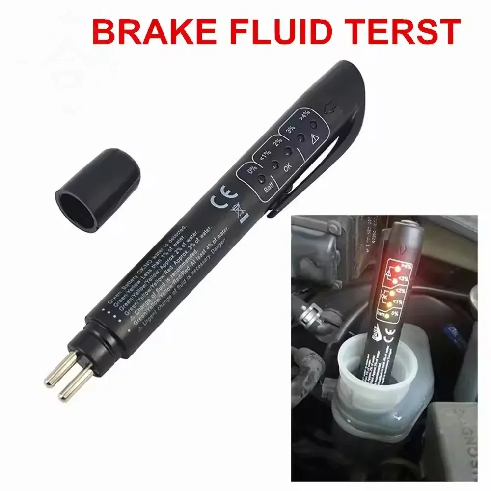 Brake Fluid Tester Accurate Oil Quality Diagnostic Tools LED Indicator Liquid Testing Pen Universal 1005012243970728