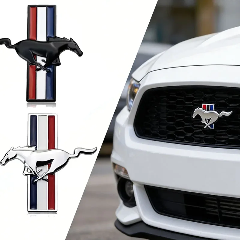 3D Metal Car Front Grille Emblem for Ford Mustang ST Racing Focus Fiesta Ecosport Escort Ranger 1005012270939377