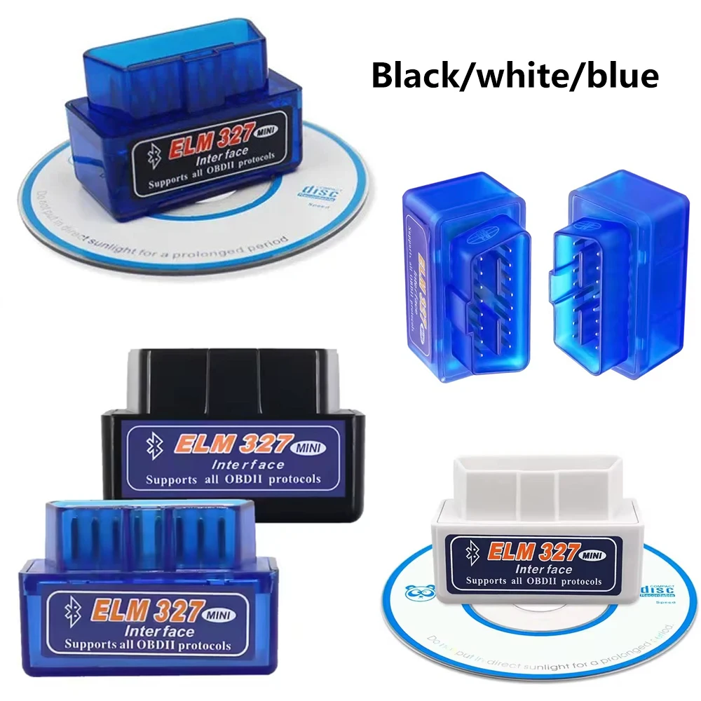 Super Mini ELM327 V2.1 Bluetooth-Compatible OBD2 Scanner Wifi ELM 327 on Android IOS Car Diagnostic 1005012535133330