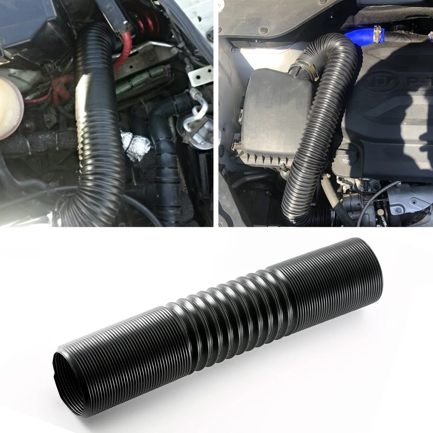 Car Cold Air Intake Tube Kit 2.5inch 3inch Flexible Inlet Duct Pipe System 50mm 63mm 76mm Universal 1005012785139493