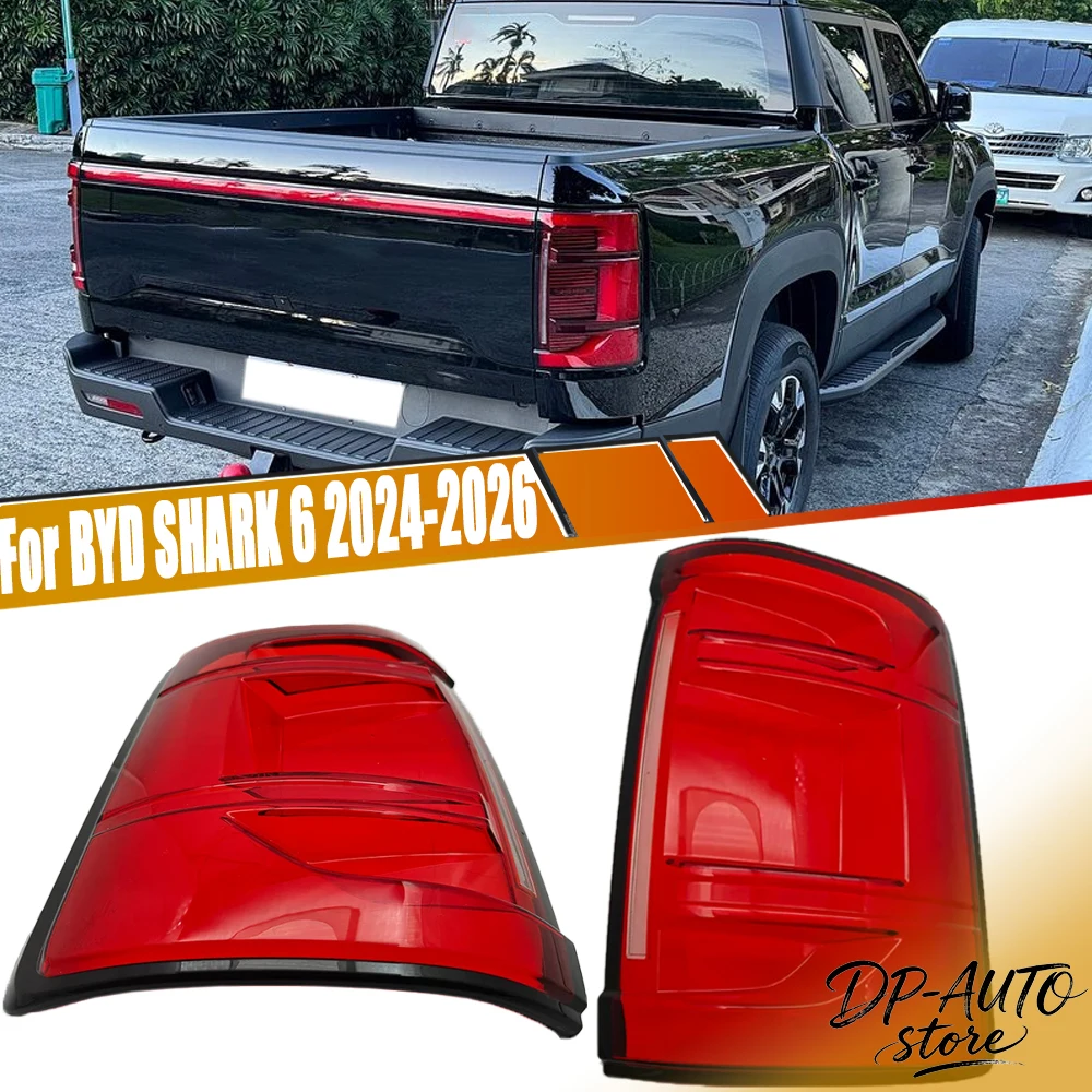 For BYD SHARK 6 2024-2026 Auto Accessories Rear Bumper Tail Light Lens Cover Turn Signal Lamp 1005012831740858