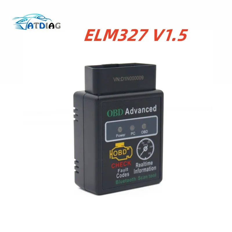 OBD2 V1.5 Bluetooth Mini ELM327 ELM 327 OBDII Diagnostic Interface Auto Car Scanner for Android 32860903318