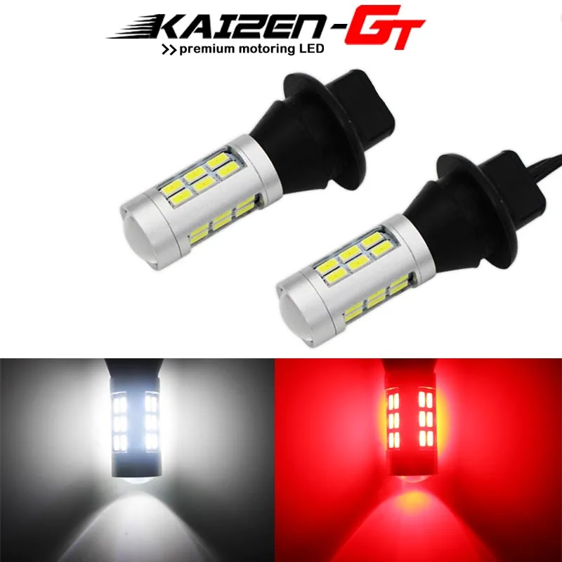 Dual-Color White & Red 7440 W21W T20 Car LED T25 3156 Bulbs 1156 P21W 7506 for Backup Reverse Light 4000061258184